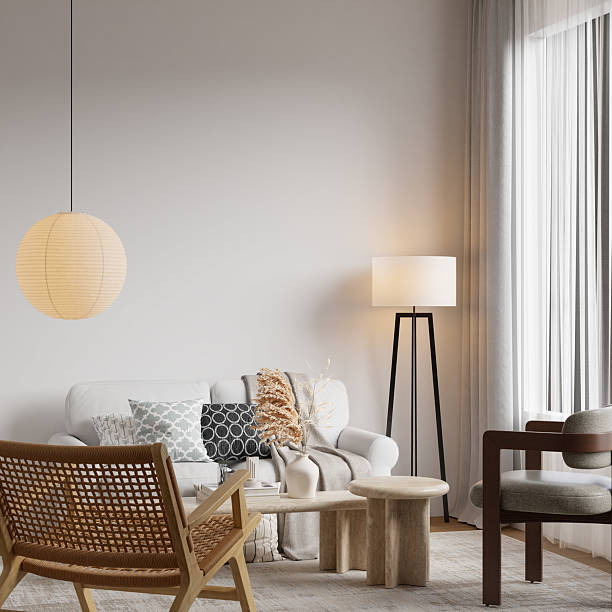 cozy living room decor ideas layered warm lighting floor lamp table lamp candles